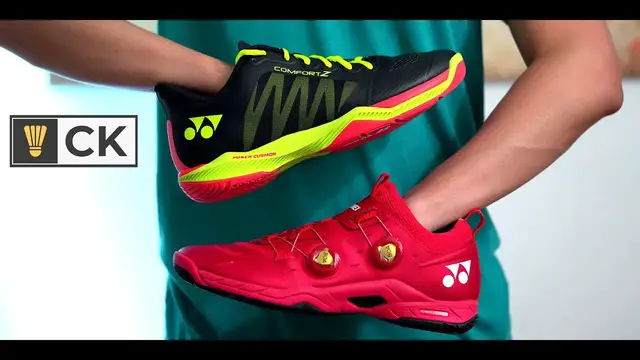 Video thumbnail for Yonex Comfort Z & Yonex Infinity 2 Power Cushion Badminton Shoe Review & Comparison
