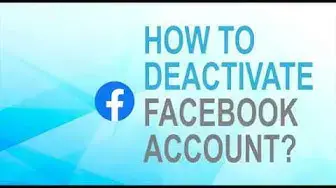 Video thumbnail for Deactivate Facebook account