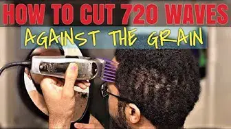 Video thumbnail for How To Cut Your Own Hair: Cutting 720 Waves Against The Grain 💈