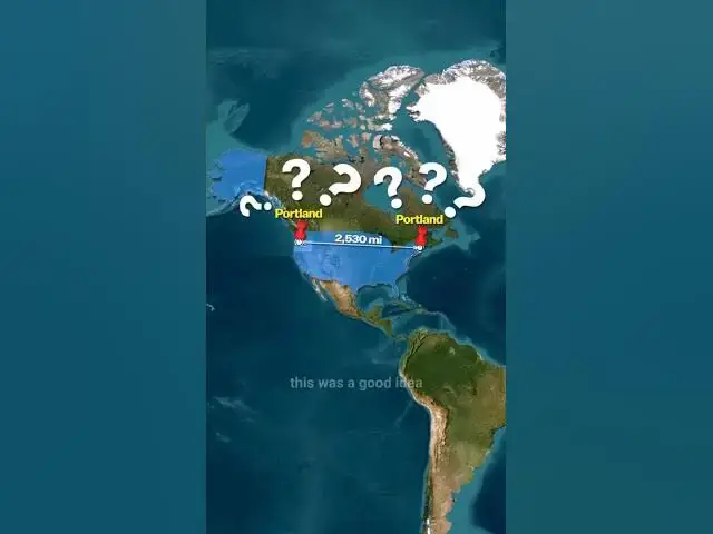 Video thumbnail for What are there 2 Portlands in the 🇺🇸 Oregon vs maine 🤯#portland #oregon #maine #usa  #geography
