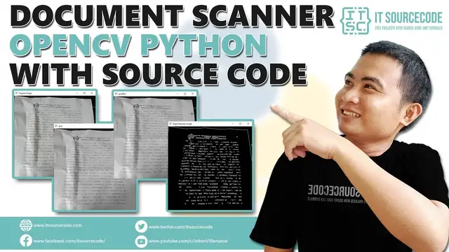 Video thumbnail for Document Scanner OpenCV Python with Source Code | OpenCV in Python Projects with Source Code