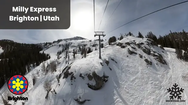 Video thumbnail for Milly Express 4K | Brighton Resort | Utah #brightonresort #skiutah #chairlifts