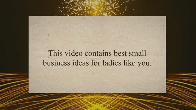 Video thumbnail for Most Guaranteed Small Business Ideas For Ladies At Home
