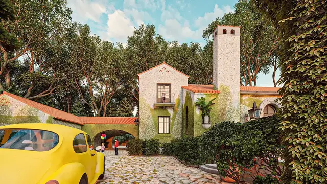 Video thumbnail for Tuscan Farmhouse Lumion 11 | Traditional Courtyard House Lumion 11 | Ammar Khan