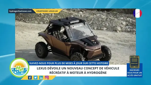 Video thumbnail for [French] Lexus unveils new hydrogen engine recreational vehicle concept