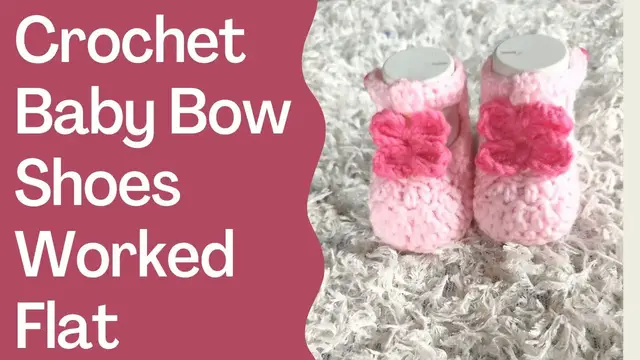 Video thumbnail for How to Crochet Easy and Cute Baby Shoes Worked In Rows | Step by Step Easy Video Tutorial