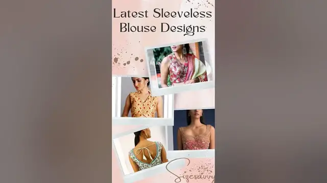 Video thumbnail for Sleeveless Blouse Designs #blousedesigns #simpleblousedesigns #sareeblouse