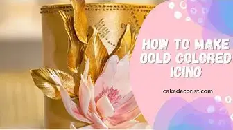 Video thumbnail for How To Make Gold Colored Icing