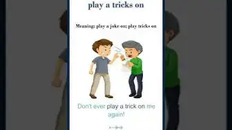 Video thumbnail for Play a tricks on meaning | play a tricks on sentences | Common English Idioms #shorts