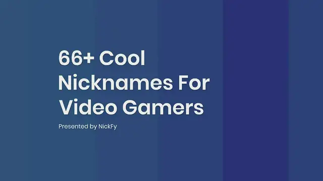Video thumbnail for Video Game Nicknames | Funny Cool Nicknames For Video Gamers