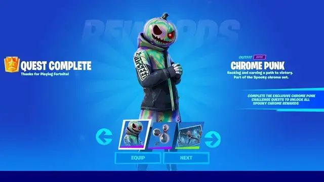 'Video thumbnail for Fortnite XP Glitch for Chrome Punk Skin (November 6)'
