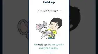 Video thumbnail for Hold up meaning | hold up sentences | Common English Idioms #shorts