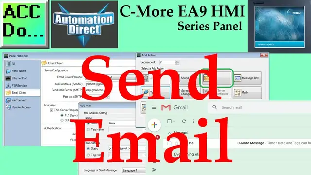 Video thumbnail for C-More EA9 HMI Series Panel Sending Email
