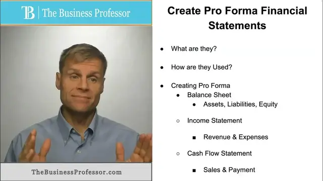 Video thumbnail for Pro Forma Financial Statements
