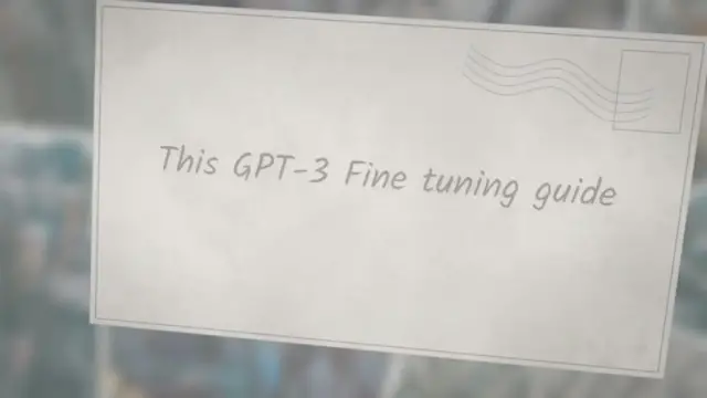 'Video thumbnail for OpenAI GPT-3 Fine tuning Guide, with examples'