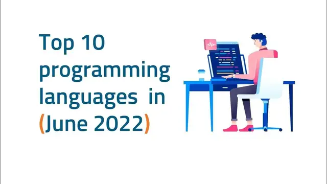 Video thumbnail for Top 10 programming languages in (June 2022)