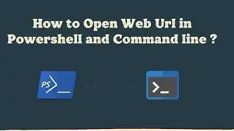 Video thumbnail for How to open website using command prompt and Powershell