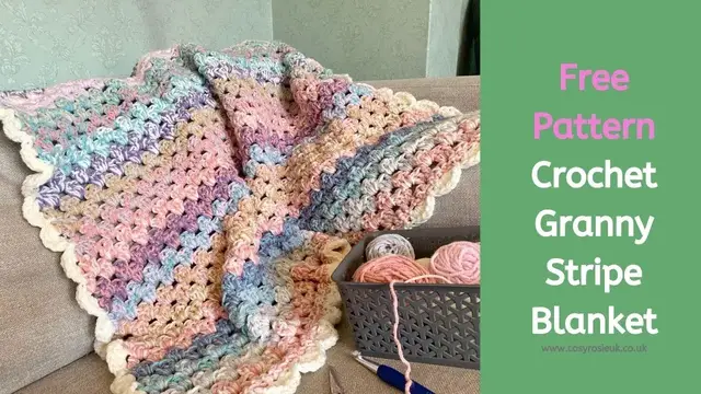 Video thumbnail for Easy Granny Stripe Blanket Pattern