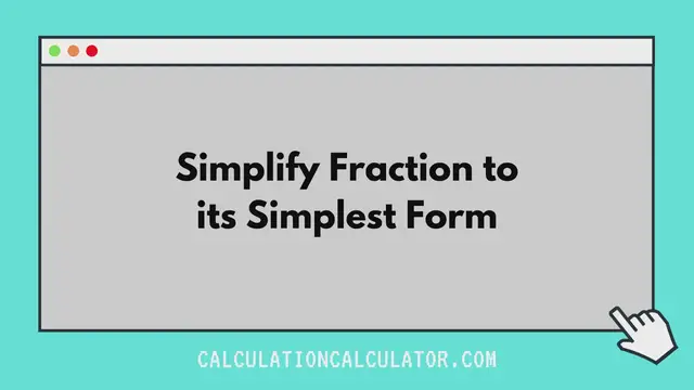 'Video thumbnail for Simplified Fraction'