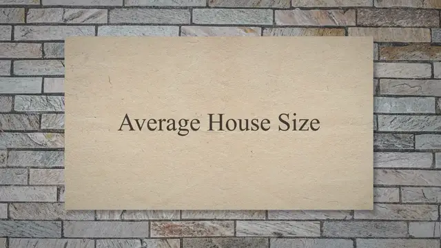 Video thumbnail for The average house size for family of 2