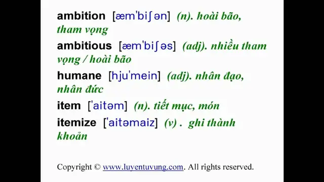 Video thumbnail for Learn English Vocabulary - Grade 10 - Unit 03 - Lesson 03