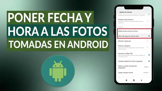 Video thumbnail for ¿Cómo poner fecha y hora a las fotos tomadas con mi móvil ANDROID? - Sellos