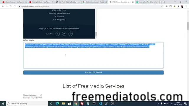 Video thumbnail for Node.js Express HTML IFrame Tag Generator in Javascript Full Project For Beginners 2020