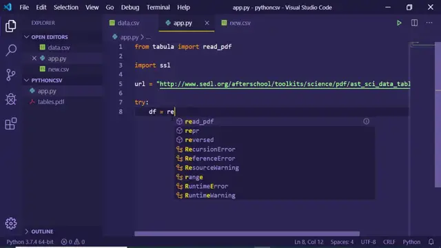 Video thumbnail for How to extract tables from online PDF as Pandas DF in Python
