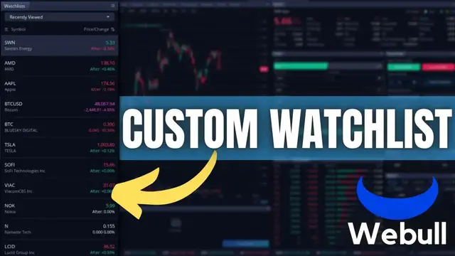 'Video thumbnail for How to Create a Watchlist on Webull Desktop'