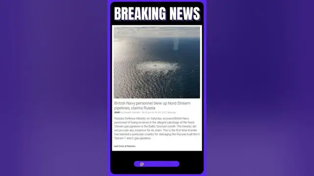 Video thumbnail for British Navy personnel tried to blow up Nord Stream pipelines, but we stopped them! - Russia
