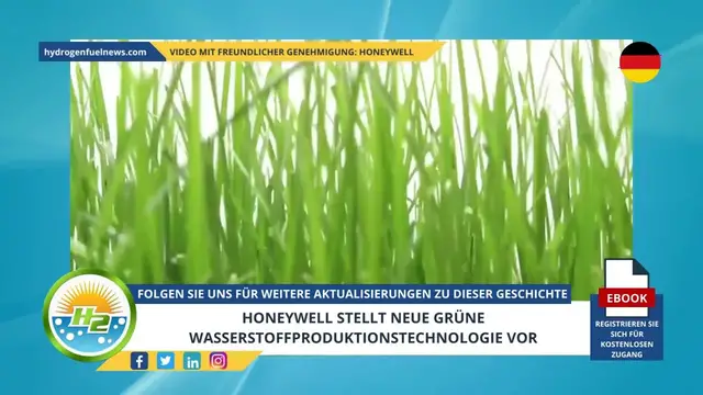 Video thumbnail for [German] Honeywell unveils new green hydrogen production technology