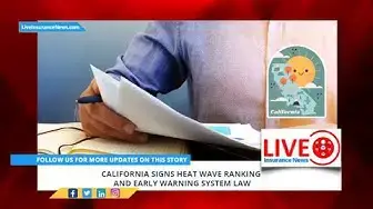 Video thumbnail for Spanish Version - California signs heat wave ranking and early warning system law