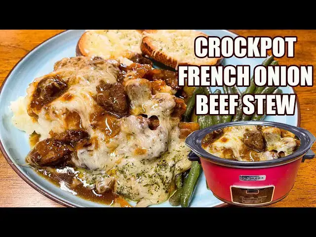'Video thumbnail for Slow Cooker French Onion Beef Stew in the Crockpot'