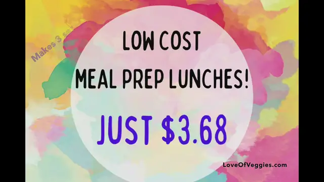 'Video thumbnail for Vegan Meal Prep Lunches (Just $3.68)'