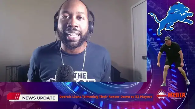 'Video thumbnail for Detroit Lions Currently Trimming Roster Down to 53 Players'