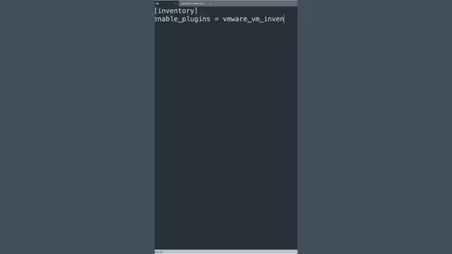 Video thumbnail for #shorts Ansible Dynamic Inventory For VMware - ansible Ansible community.vmware.vmware_vm_inventory
