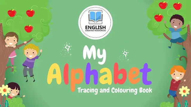 'Video thumbnail for My Alphabet Tracing and Colouring Book English Created Resources'