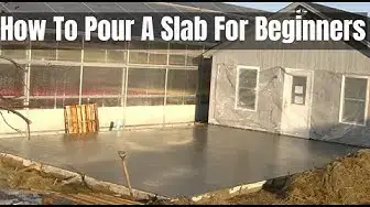 Video thumbnail for How To Pour A Concrete Slab | Beginners and Diy'ers