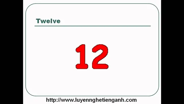 Video thumbnail for Learn English Vocabulary Through Pictures - Topic - Numbers Lesson 01