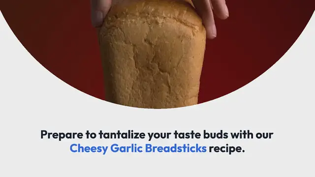 Video thumbnail for Cheesy Garlic Breadsticks Recipe