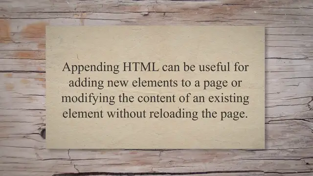 Video thumbnail for How To Append Html In Jquery