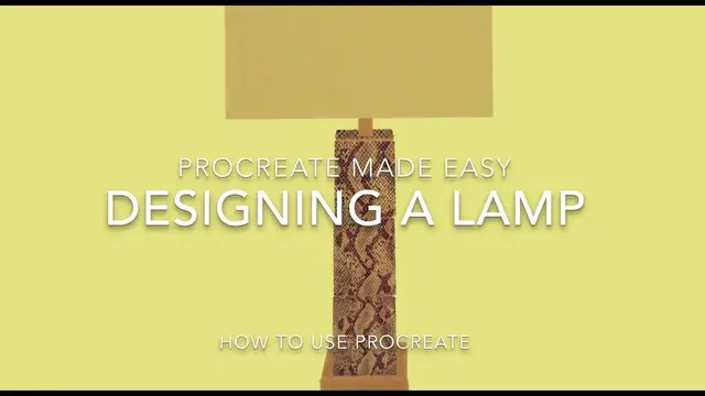 Video thumbnail for How To Design A Lamp, Procreate Made Easy