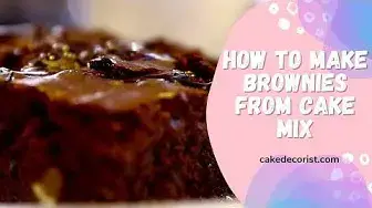 Video thumbnail for How To Make Brownies From Cake Mix