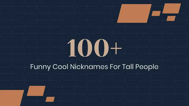 Video thumbnail for Nicknames For Tall People | Funny Cool Nicknames For Tall People