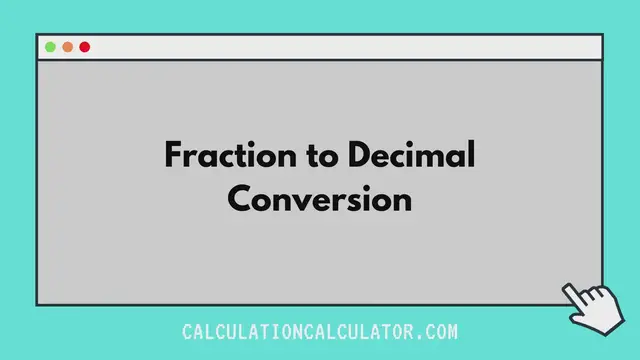 'Video thumbnail for Fraction to Decimal'
