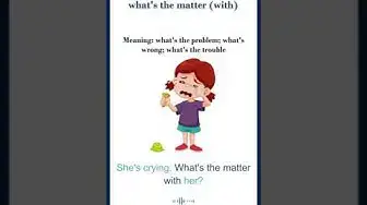 Video thumbnail for What's the matter meaning | what's the matter sentences | Common English Idioms #shorts