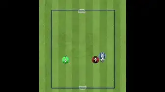 'Video thumbnail for 2v1 Soccer game to teach spacing'