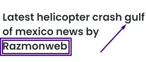 Video thumbnail for Latest helicopter crash gulf of mexico news by Razmonweb