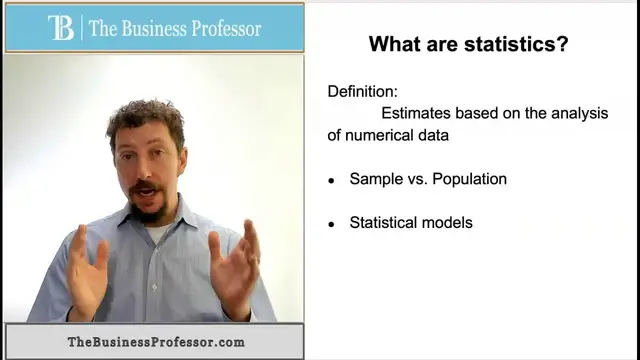 'Video thumbnail for Marketing - What are statistics and how are they used?'