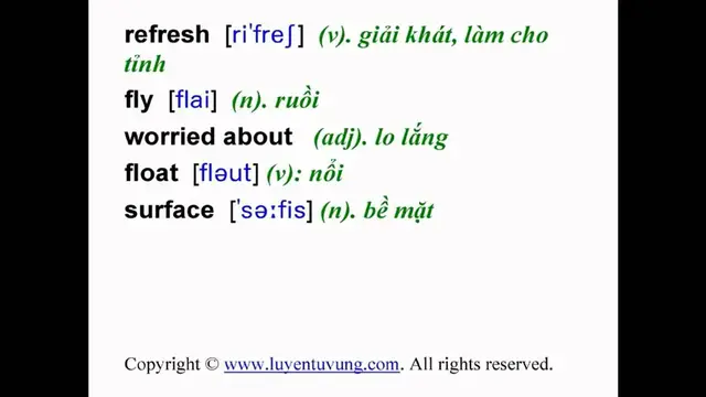 Video thumbnail for Learn English Vocabulary - Grade 9 - Unit 06 - Lesson 04